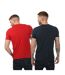 T-shirts homme bleu marine / rouge Emporio Armani-2
