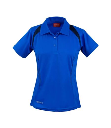 Spiro Womens/Ladies Team Spirit Polo Shirt (Royal Blue/Navy) - UTBC5423