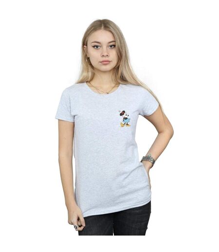 Disney Femme/Ladies Minnie Mouse Kick Chest Cotton T-Shirt (Gris sportif) - UTBI31752