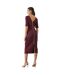 Principles Womens/Ladies Ponte Cross Neck Midi Dress (Berry) - UTDH6431