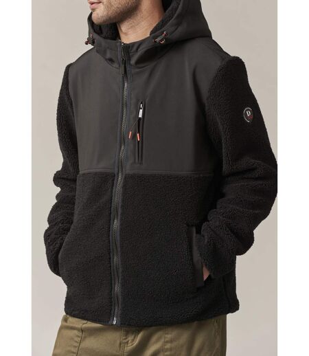 Veste zippée à capuche bi-matière CENTERO