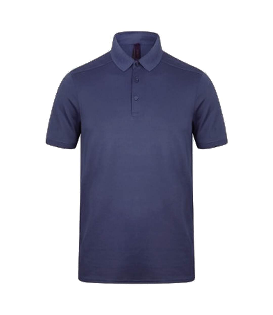 Mens stretch microfine pique polo shirt navy Henbury