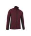 Mens Treston Full Zip Fleece Jacket Burgundy Mountain Warehouse-4