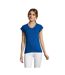 T-shirt Moon Femme Bleu Roi SOLS-2