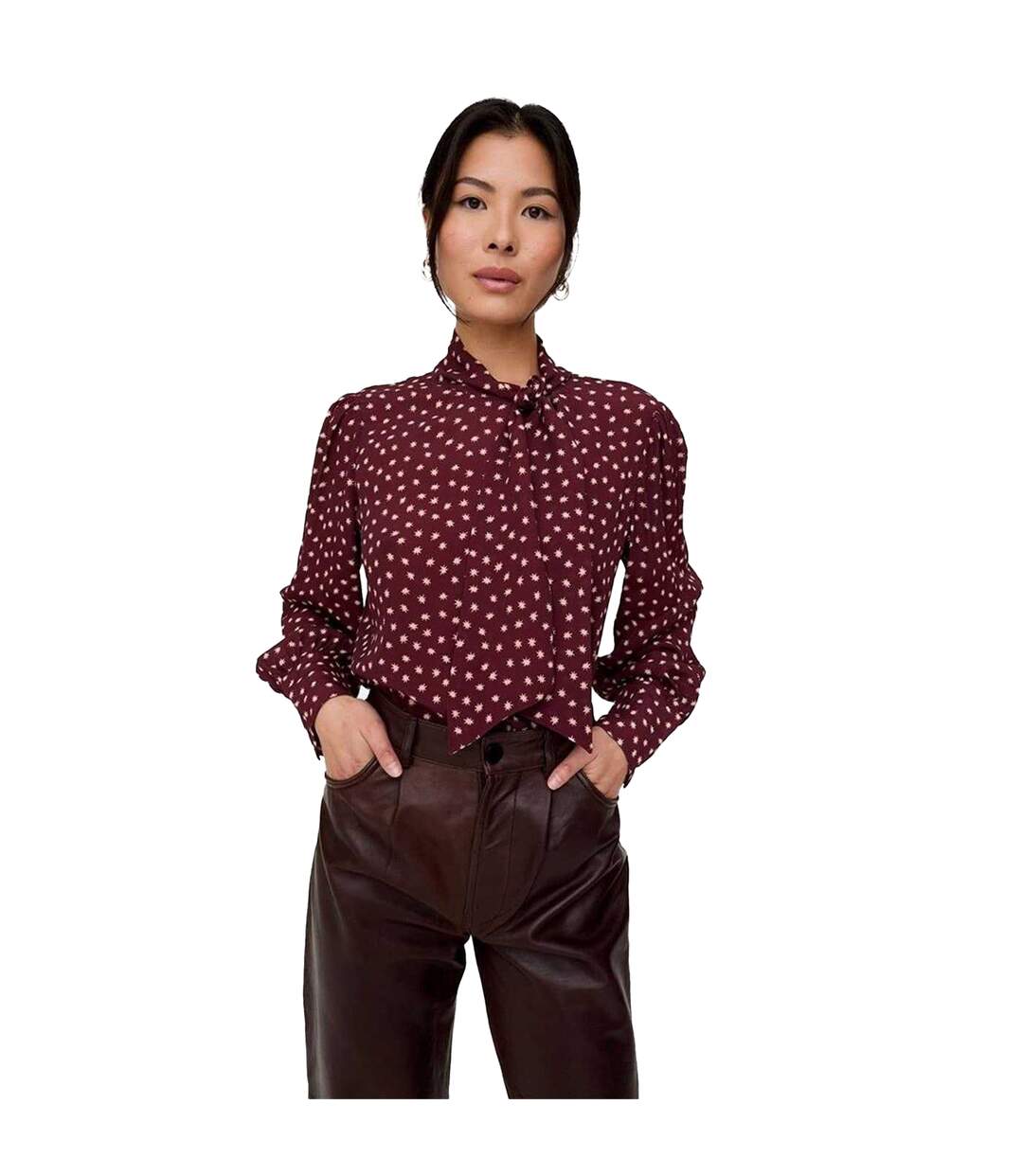 Blouse Motif/style Nœud Fifi Femme Rouge Lily And Lionel-4