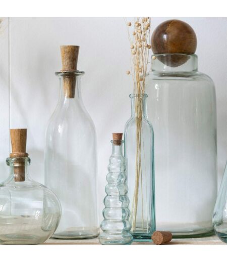 Vase Déco en Verre Clarissa 36cm Transparent