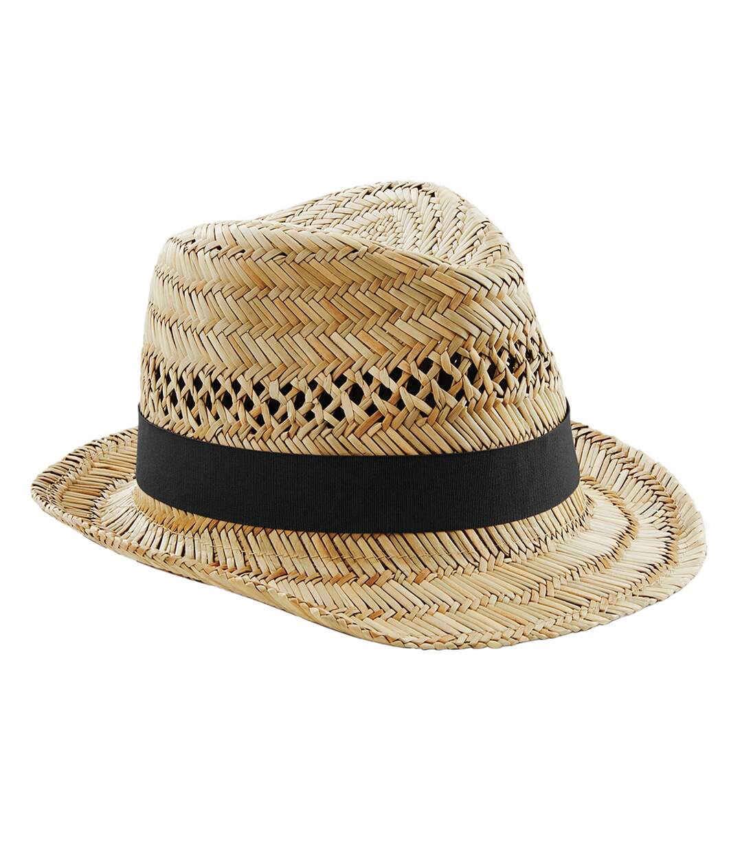 Chapeau trilby beige pâle Beechfield-2