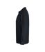 Polo Manches Longues Basic Adulte Noir Clique-4