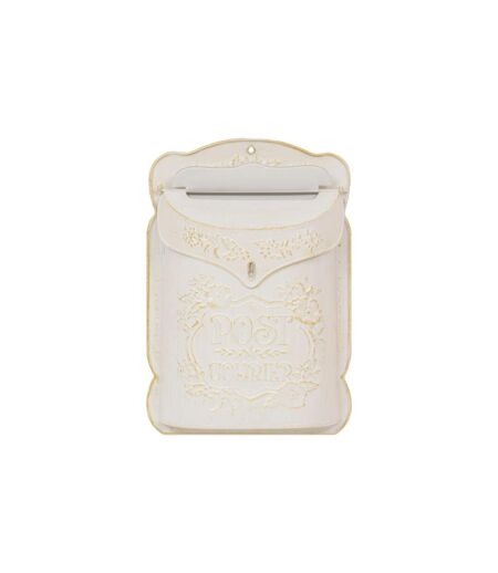 Boîte aux Lettres Déco en Métal Tino 40cm Blanc