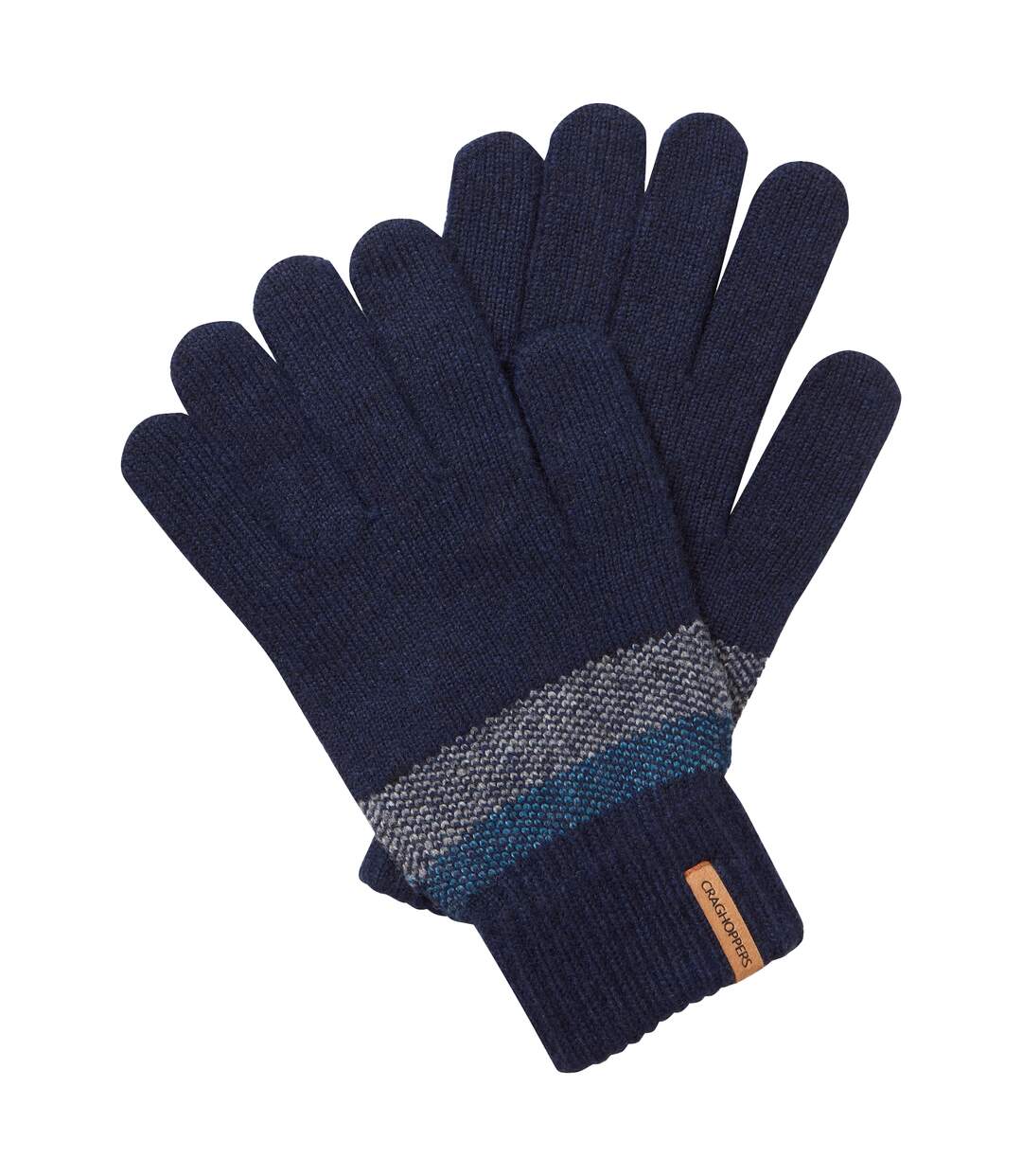 Mens forster winter gloves blue navy Craghoppers-1