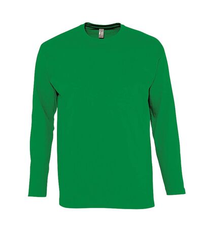 SOLS Mens Monarch Long Sleeve T-Shirt (Kelly Green) - UTPC313
