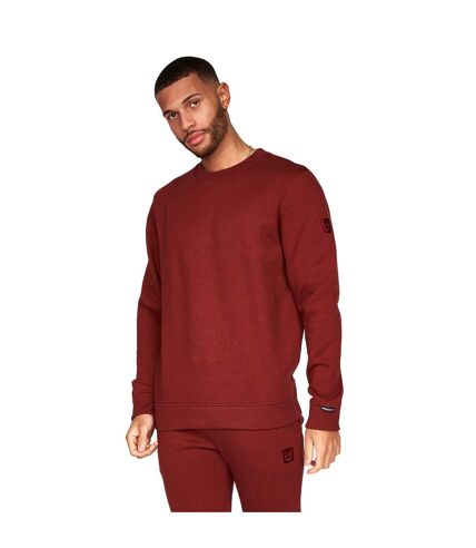 Mens felaweres crew neck sweatshirt russet Duck and Cover