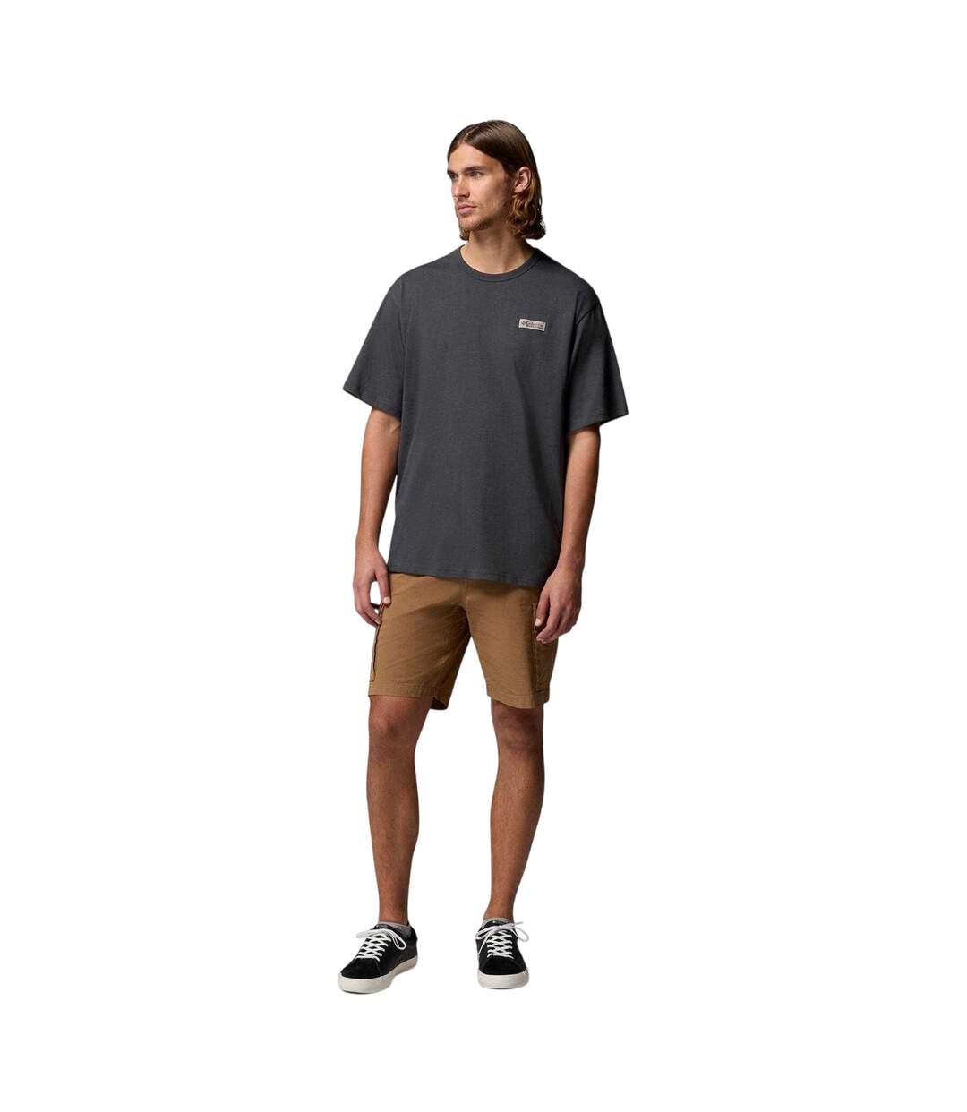 T-shirt Motif/style Logo Dans Le Dos Icon Homme Gris Columbia-4