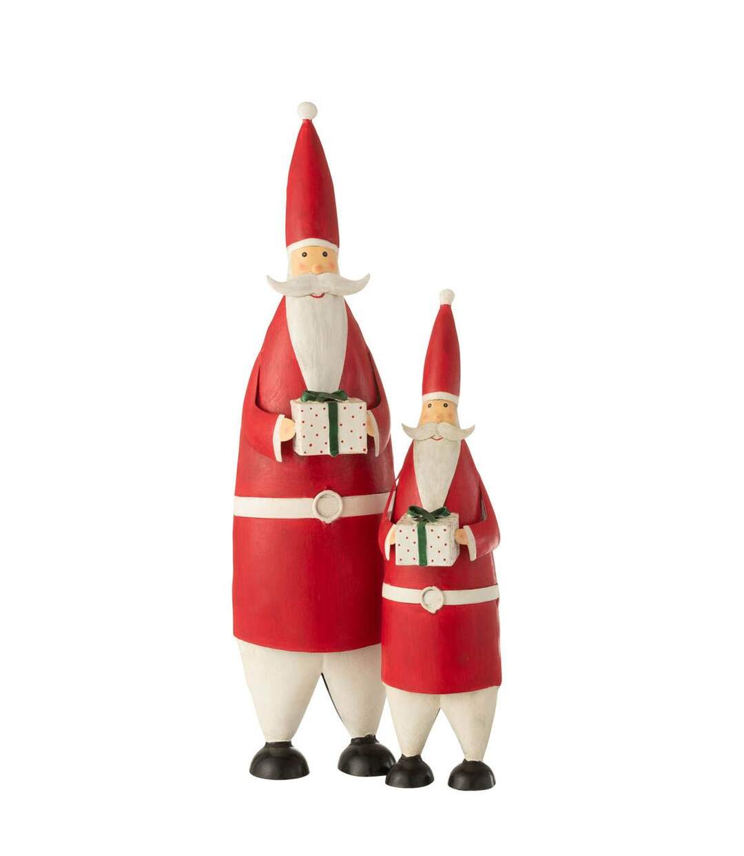 Statue Déco Père Noël Cadeau 61cm Rouge-2