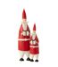 Statue Déco Père Noël Cadeau 61cm Rouge-2