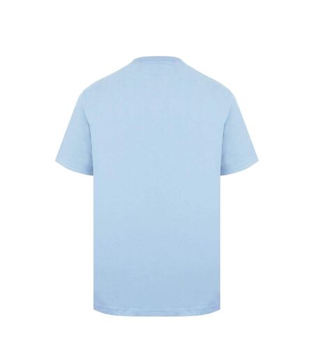 Mens Graphic Print Short-sleeved T-shirt Blue Hot Tuna