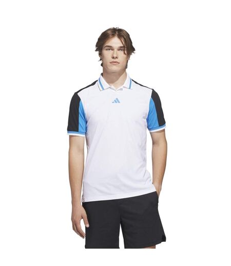 Polo Beyond Homme Blanc Noir Adidas