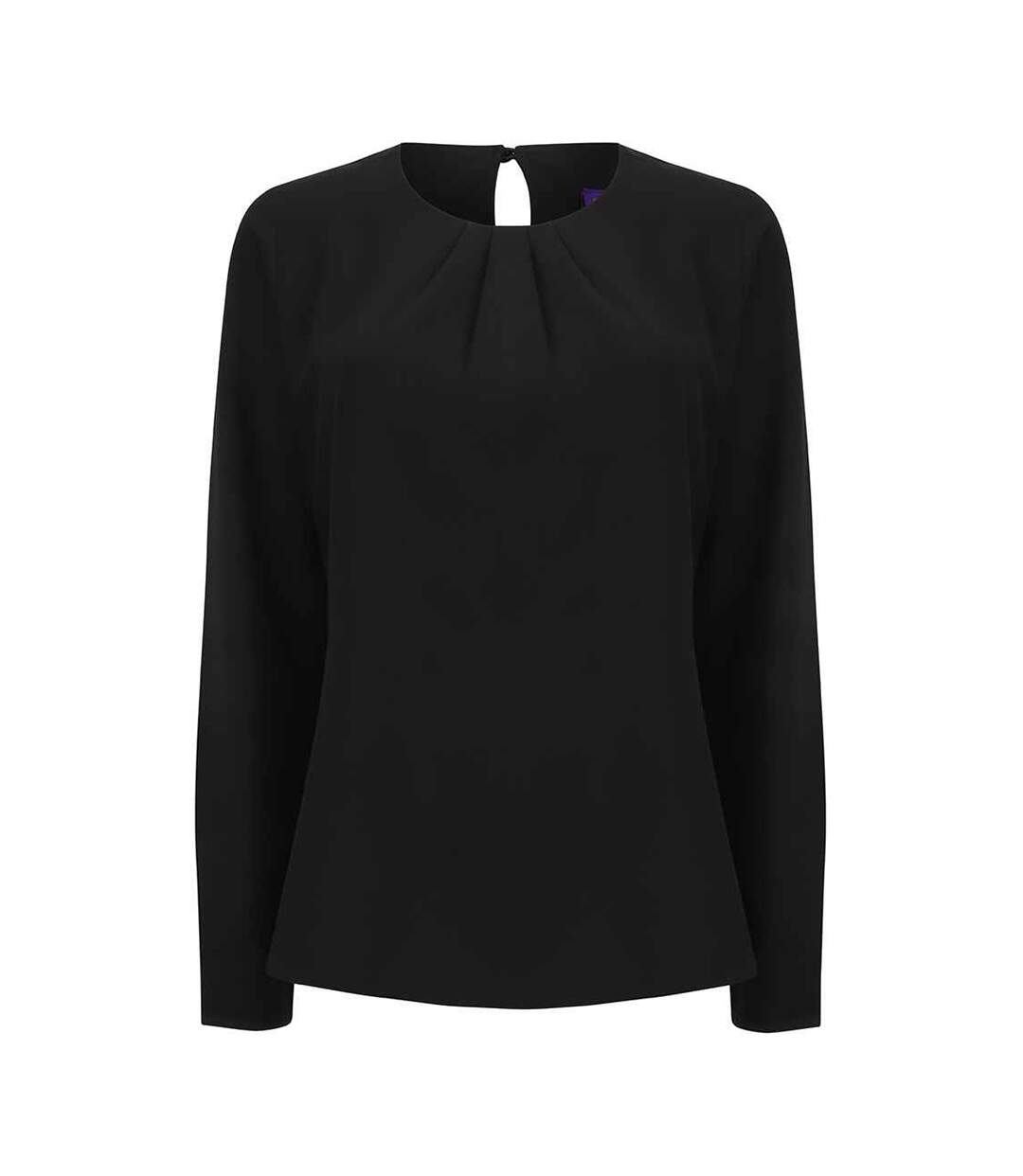 Blouse Manches Longues Femme Noir Henbury-1