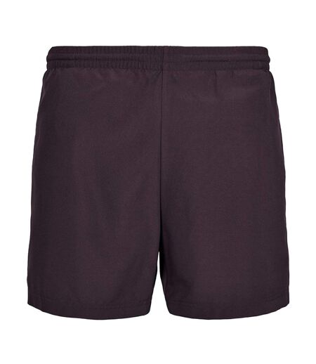 Mens basic swim shorts plum purple New Morning Studios
