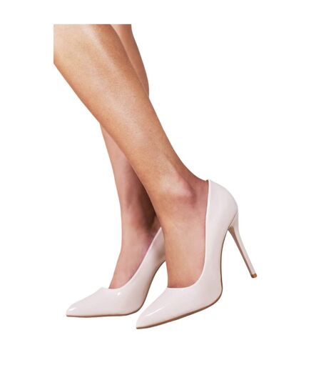 Womens/ladies kyra high heel pumps white Where´s That From