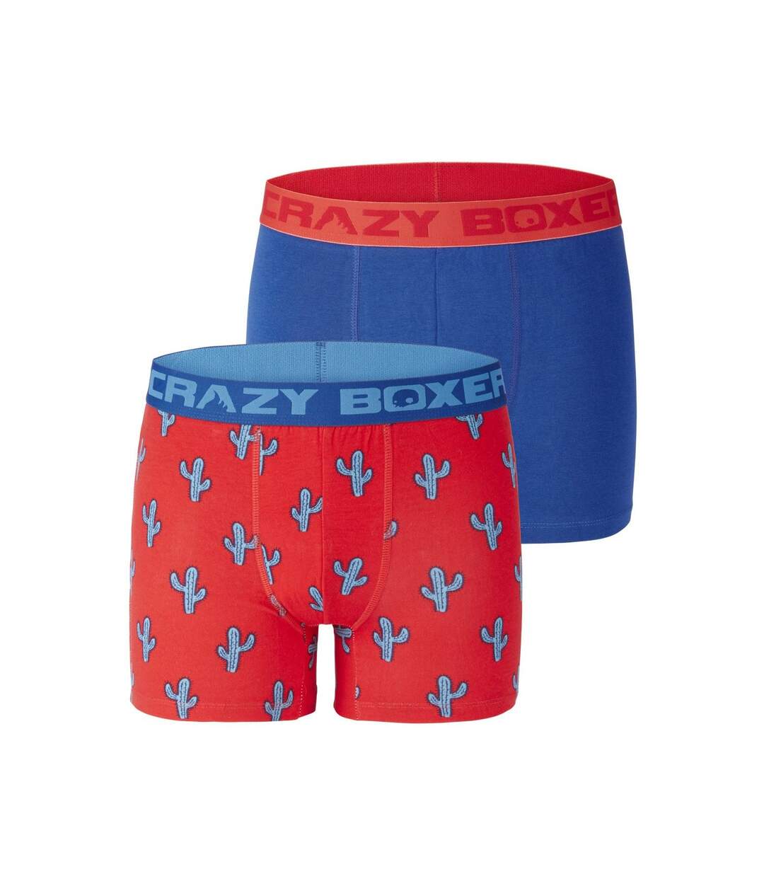 Lot de 2 Boxers homme en coton bio Gots Cactus Crazy Boxer