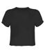 Womens/ladies Hawk Moon The Hu Crop Top Charcoal Amplified-2