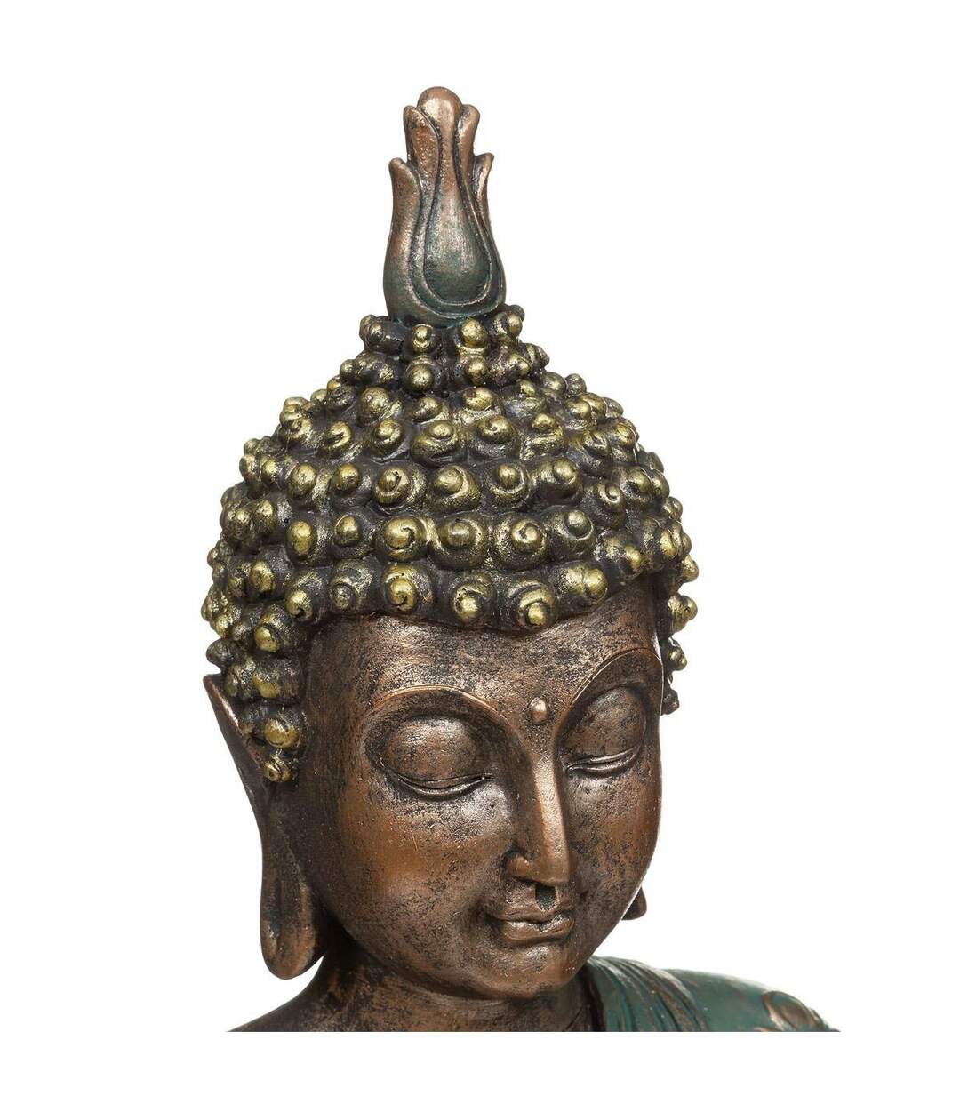 Bouddha Vintage Anju 43cm Bleu & Bronze-2