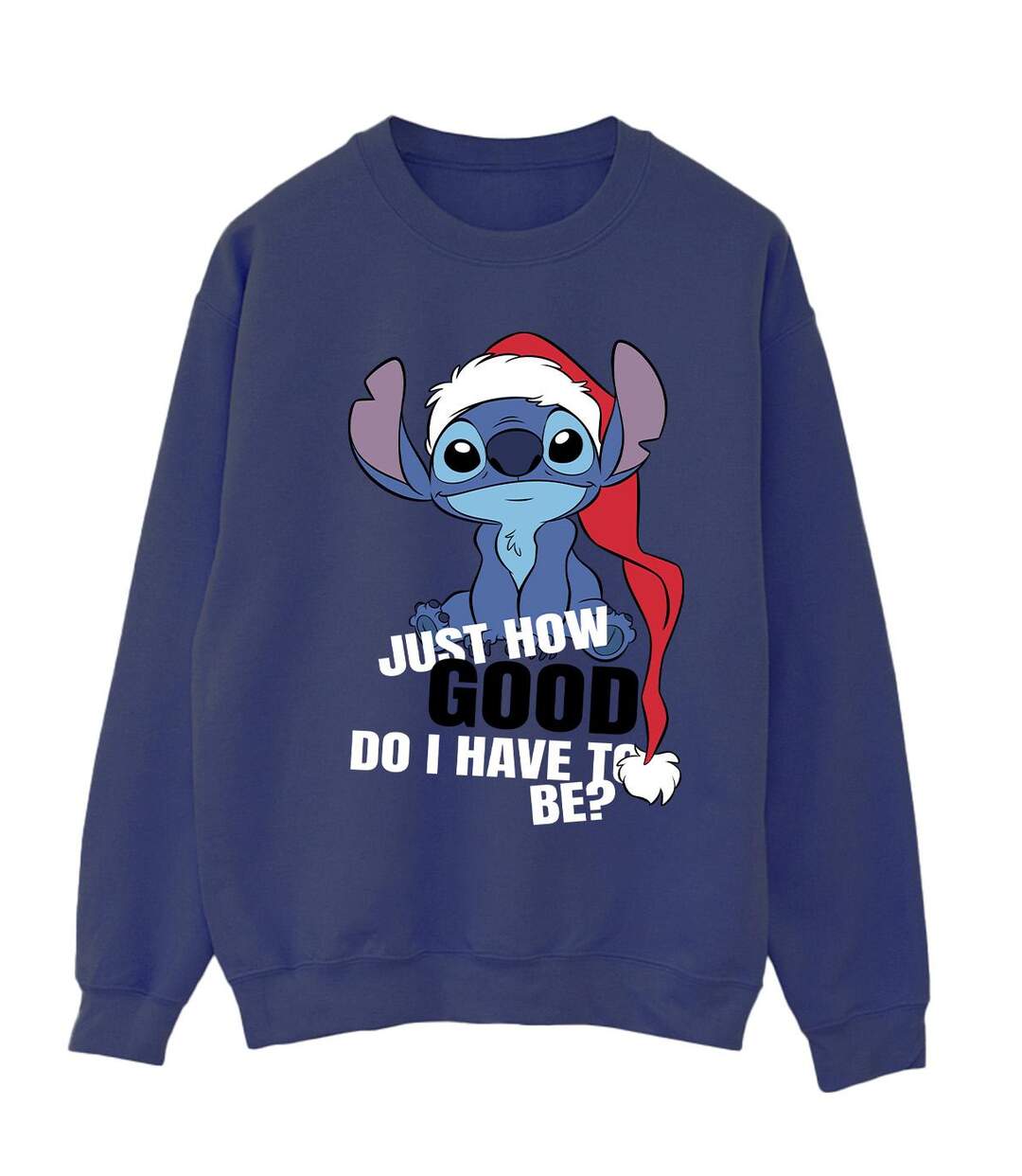 Disney Pull-over Lilo & Stitch Just How Good - Femme/Femme (Bleu marine) - UTBI23177-1