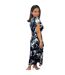 Robe Portefeuille Motif/style Marbré Femme Bleu Marine AX Paris-3