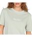 Womens/ladies Essentials Logo Boyfriend T-shirt Sage Green Blank Essentials-4