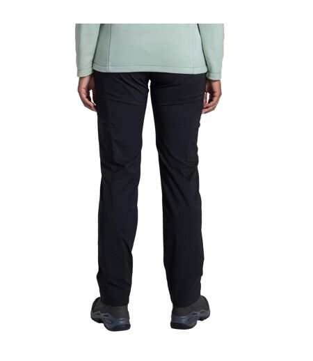Womens/ladies Kiwi Pro Cargo Trousers Black Craghoppers