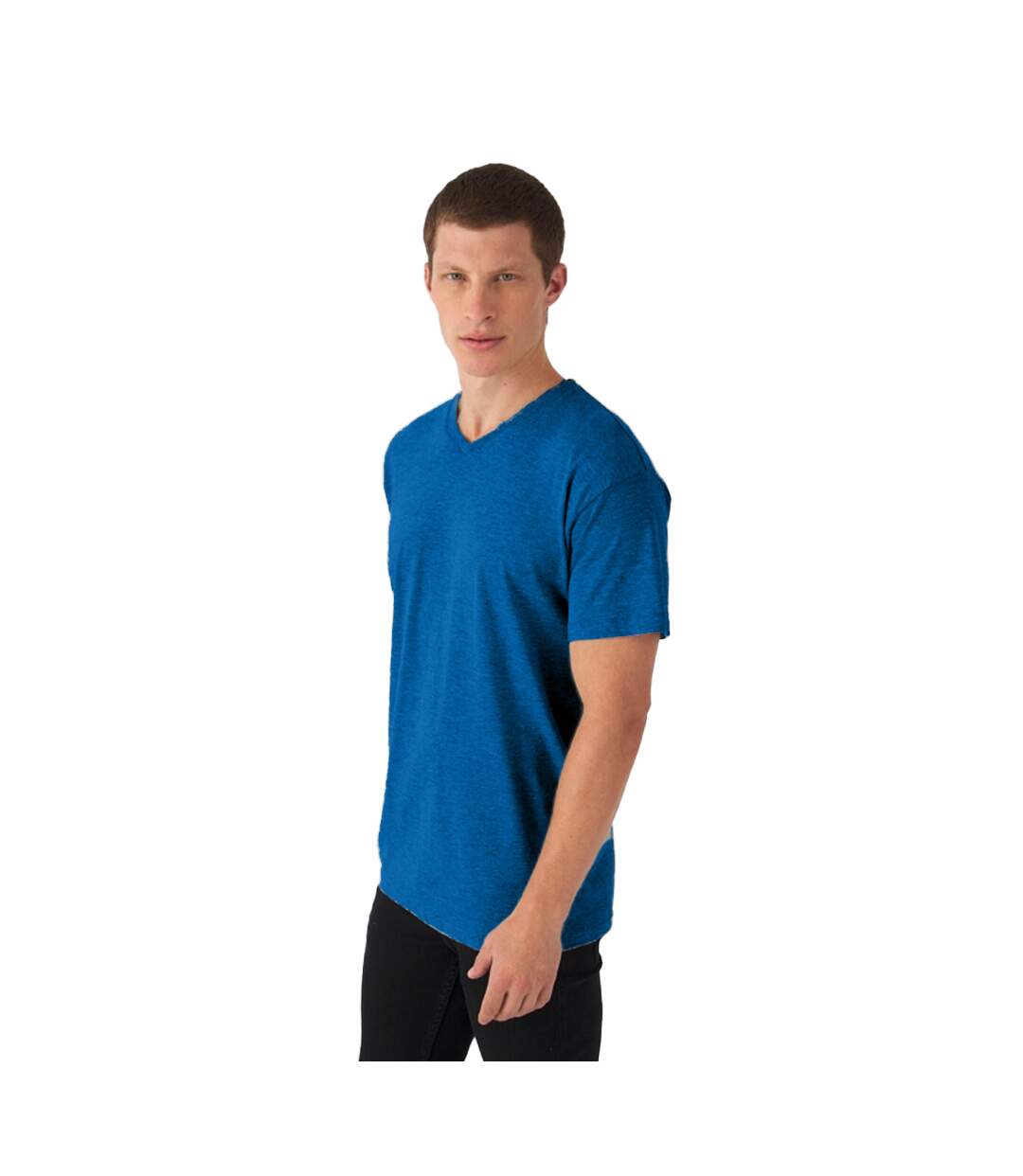 T-shirt Exact Homme Bleu Roi B&C-1