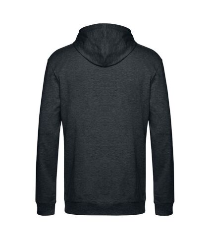 Sweat à capuche homme anthracite chiné B&C