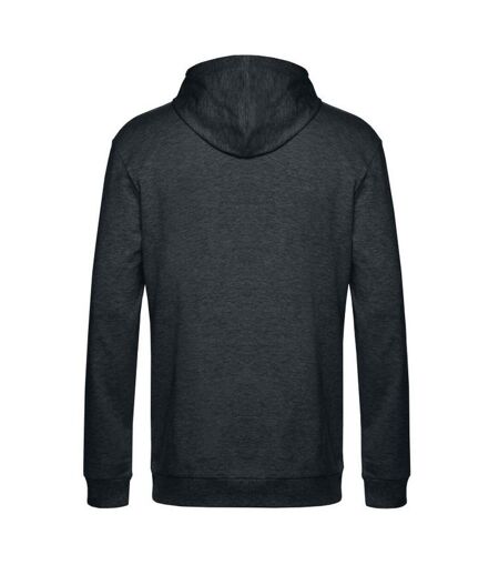 Mens hoodie asphalt heather B&C