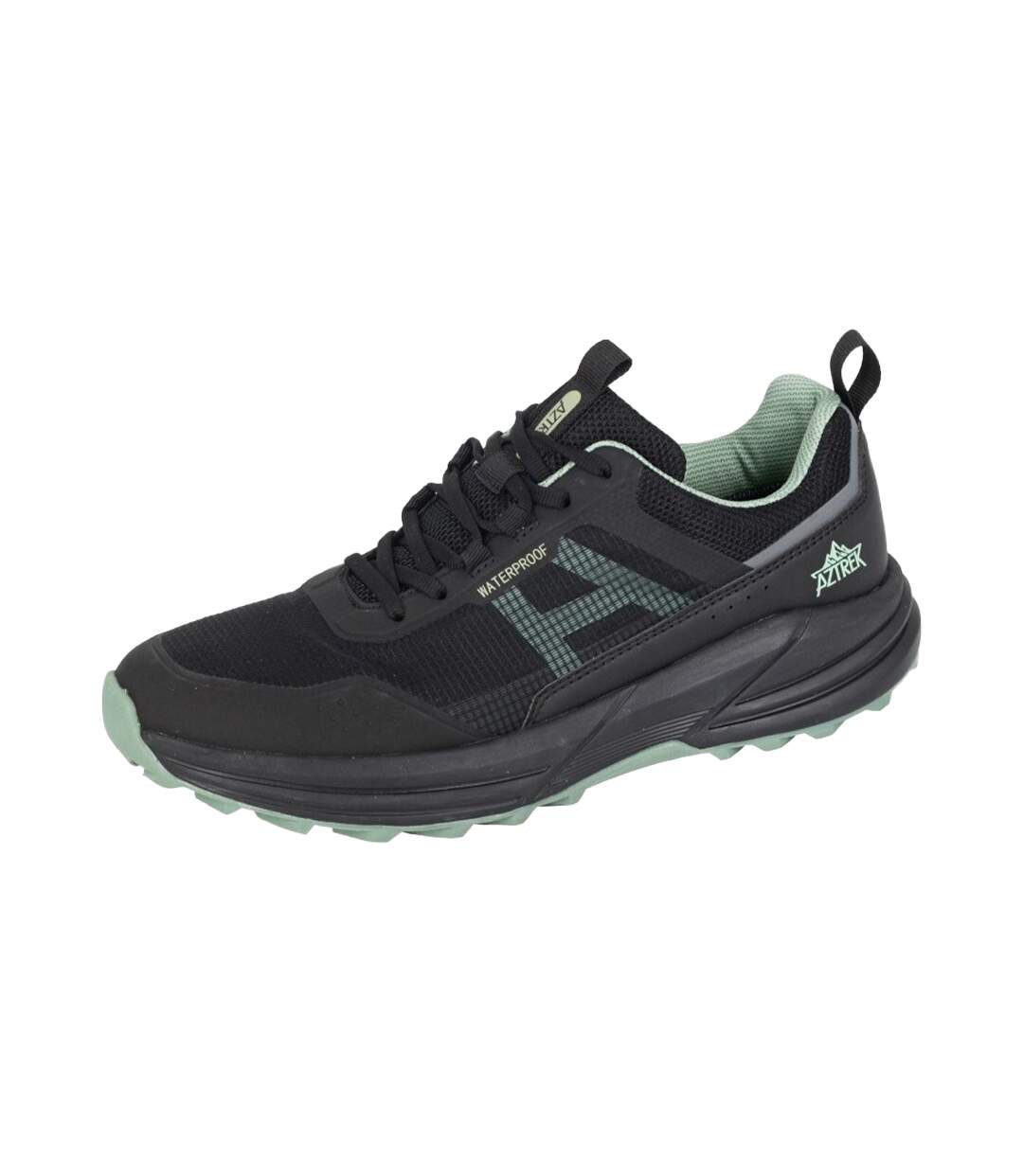 Baskets wolds homme noir / menthe Aztrek-1