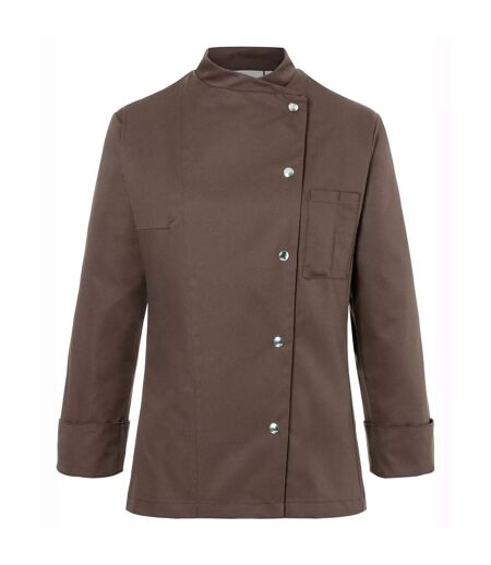 Womens/ladies Larissa Chef Jacket Light Brown Karlowsky