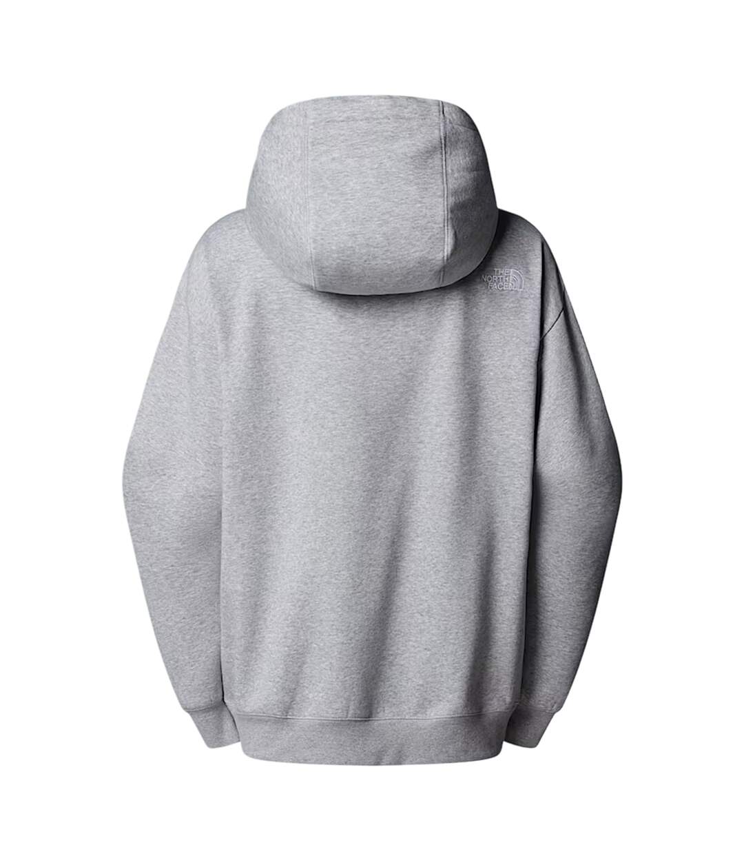Sweat À Capuche Essential Adulte Gris Clair Chiné Chiné The North Face-3