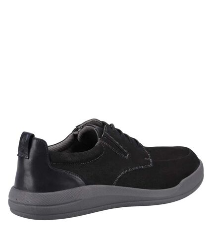Hush Puppies Mens Eric Leather Lace Up Shoes (Black) - UTFS9855
