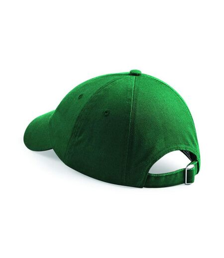 Beechfield Unisex Low Profile Heavy Cotton Drill Cap / Headwear (Pack of 2) (Bottle Green)