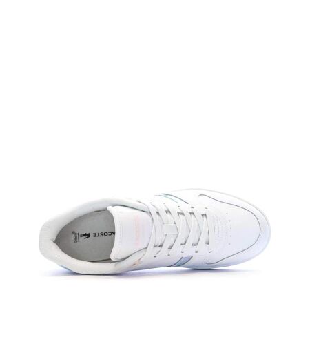 Baskets blanches femme lacoste t-clip set 224