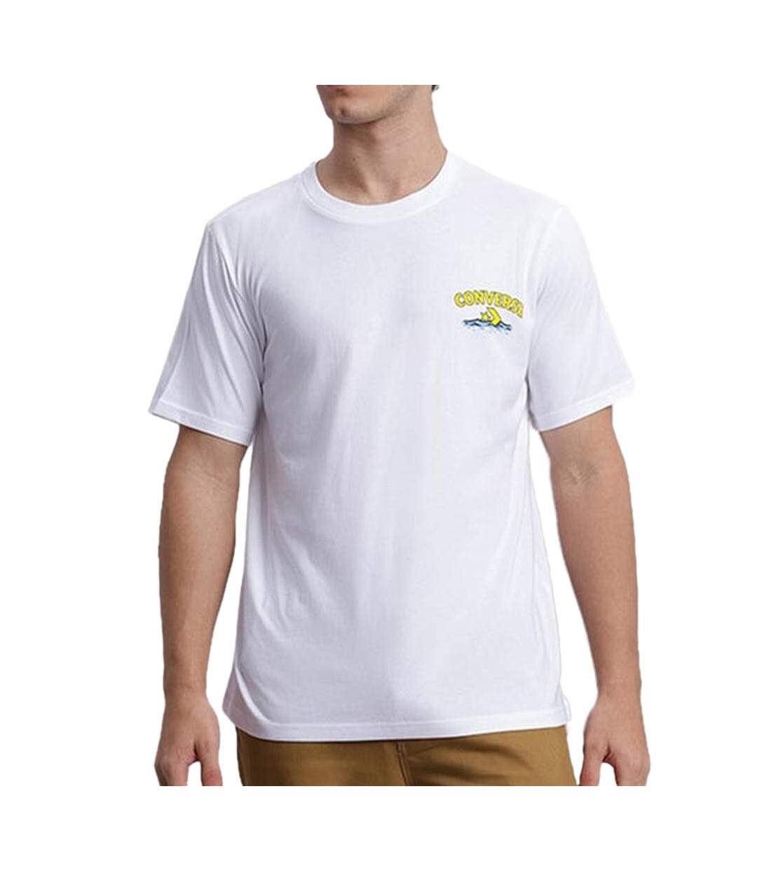 T-shirt blanc homme converse river - l-1