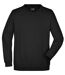 Sweat-shirt col rond - JN040 - noir - mixte homme femme