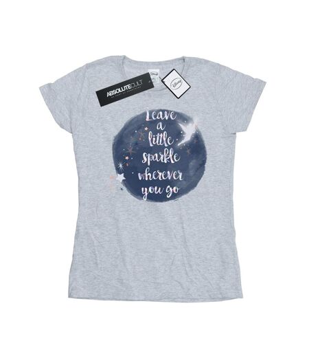 Disney T-shirt en coton Fée Clochette Un peu d'étincelle - Femmes/Ladies (Gris sportif) - UTBI50863