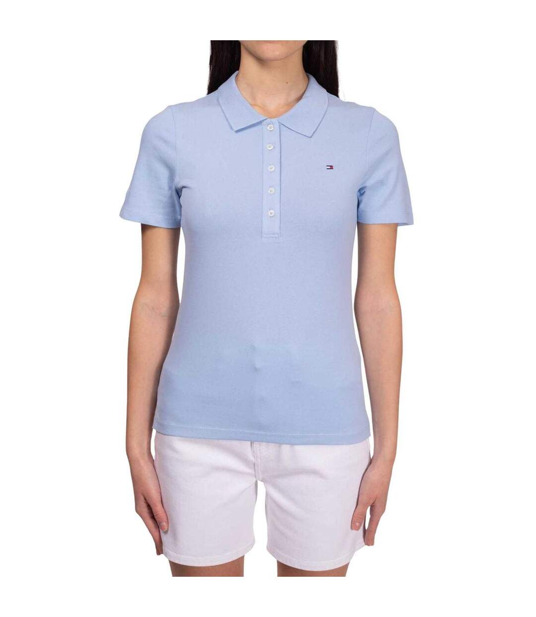 Polo Femme Bleu Clair Tommy Hilfiger-1