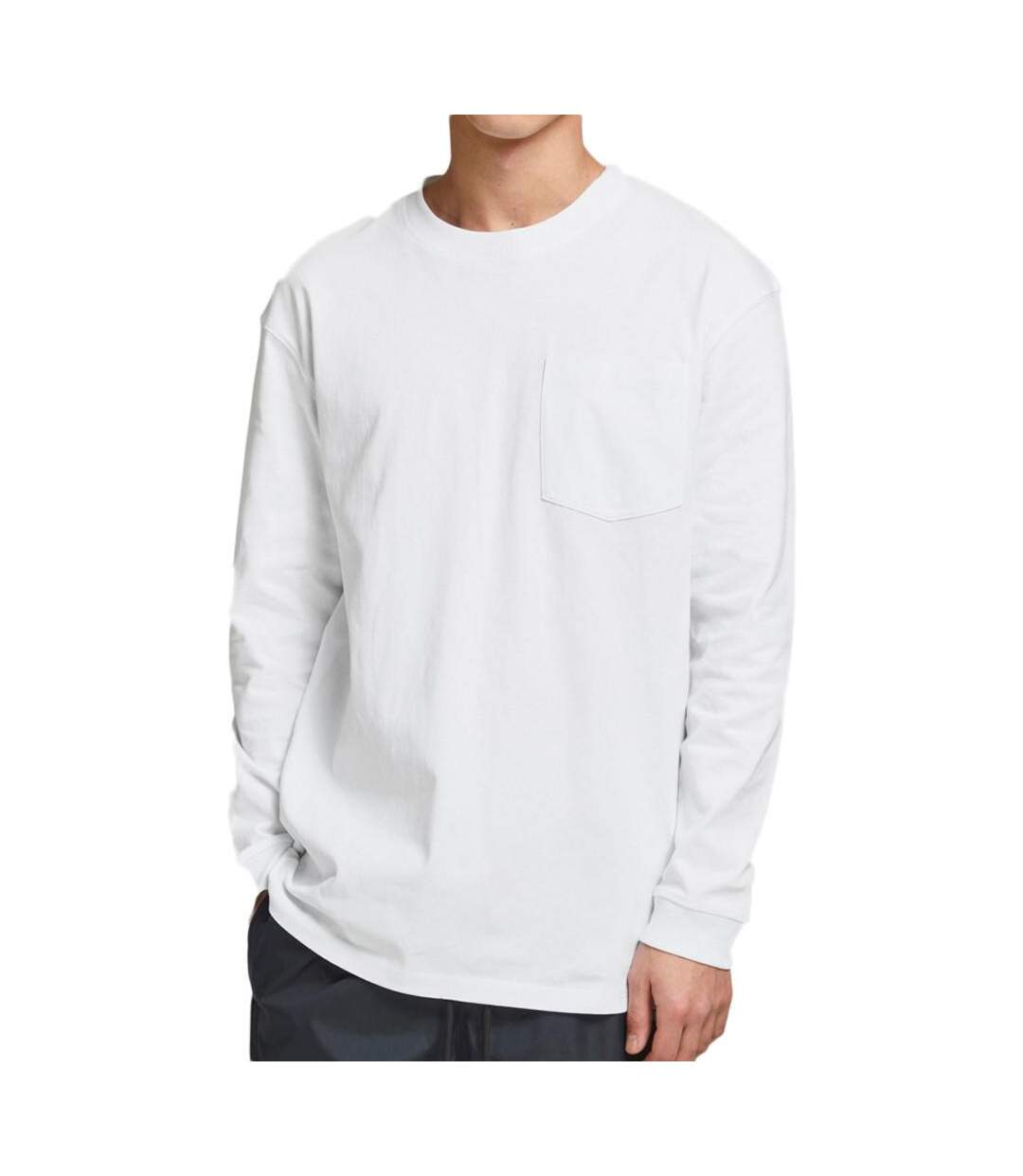 T-shirt Manches Longues Blanc Homme Jack & Jones Tanby - L