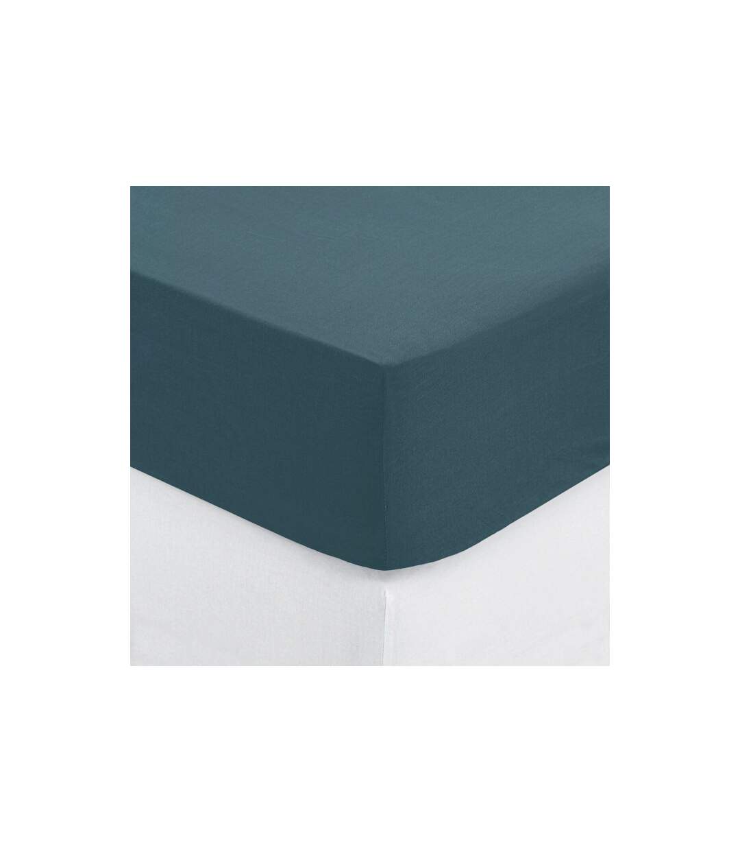 Drap Housse Intérieur 160x200cm Bleu Orage-2