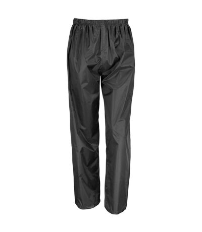 Result Core Unisex Adult Waterproof Over Trousers (Black)