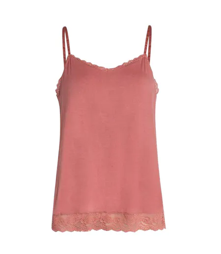 Womens/ladies Lace Detail Camisole Mahogany CCDK Copenhagen
