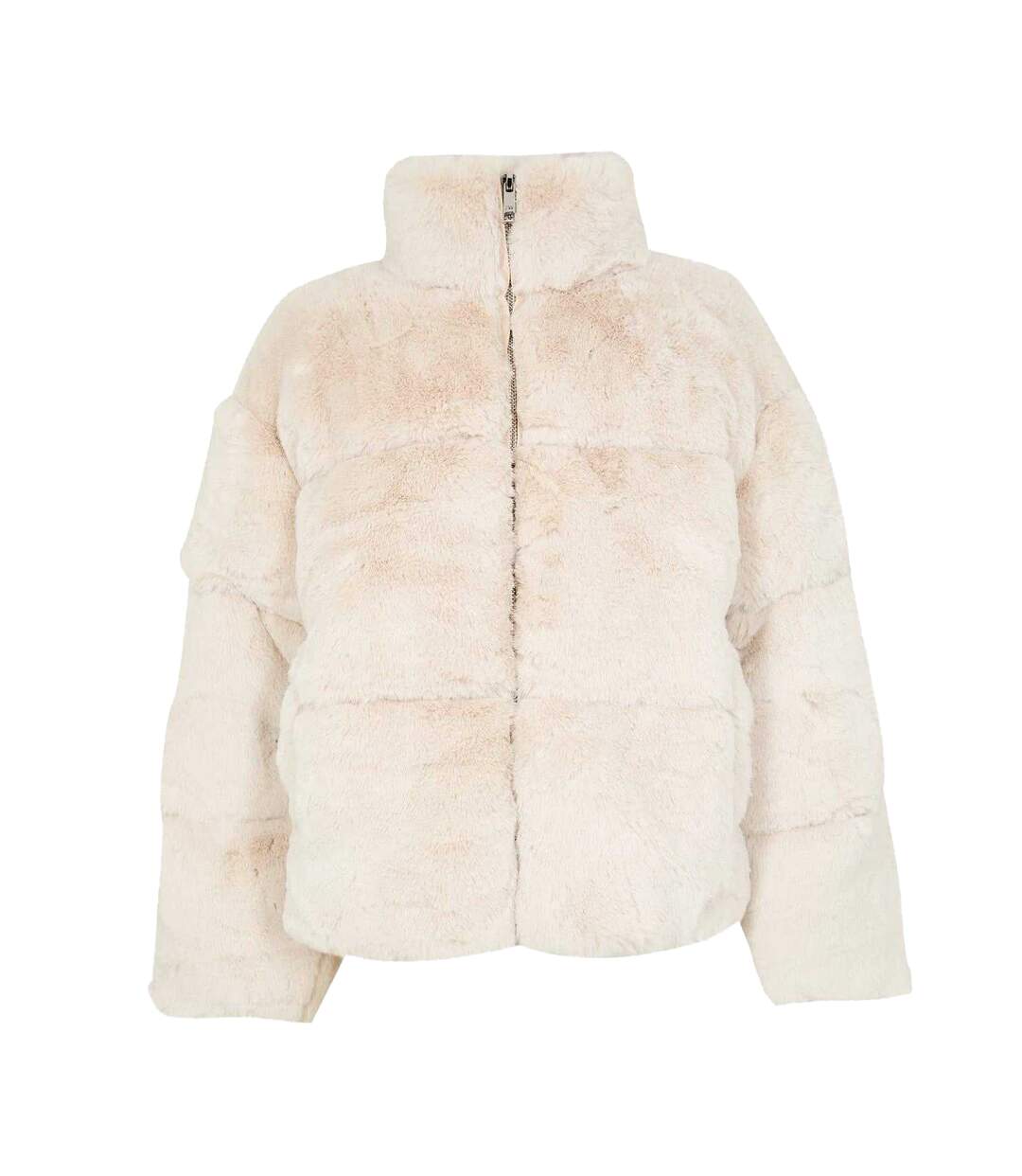 Womens/ladies Faux Fur Puffer Jacket Cream Jack Wills-1
