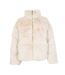 Womens/ladies Faux Fur Puffer Jacket Cream Jack Wills-1